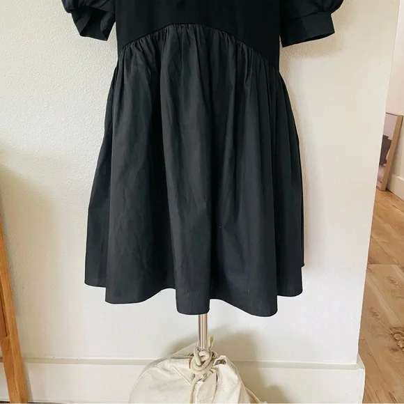 Sold! English Factory Black Puff Sleeve Mini Dress - Picture 8 of 14